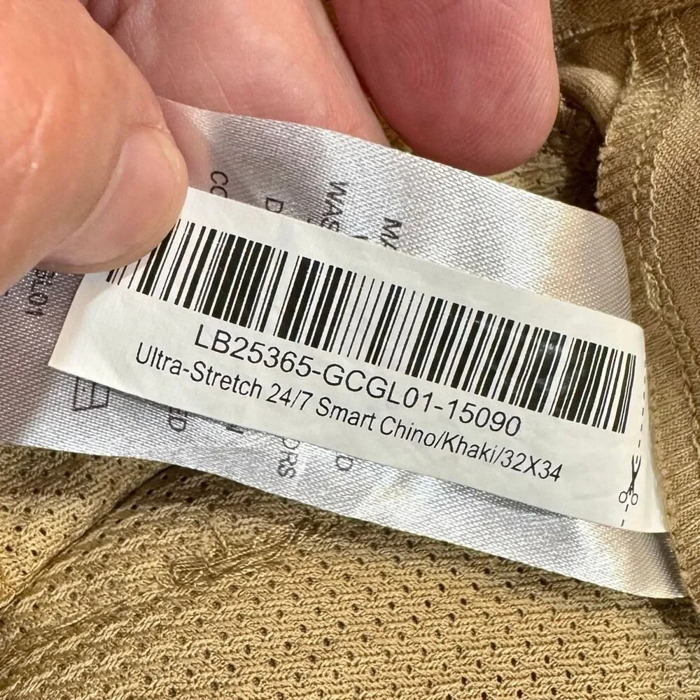 Quince Ultra Stretch 24/7 Smart Chino Pants. Tan. Size 32.